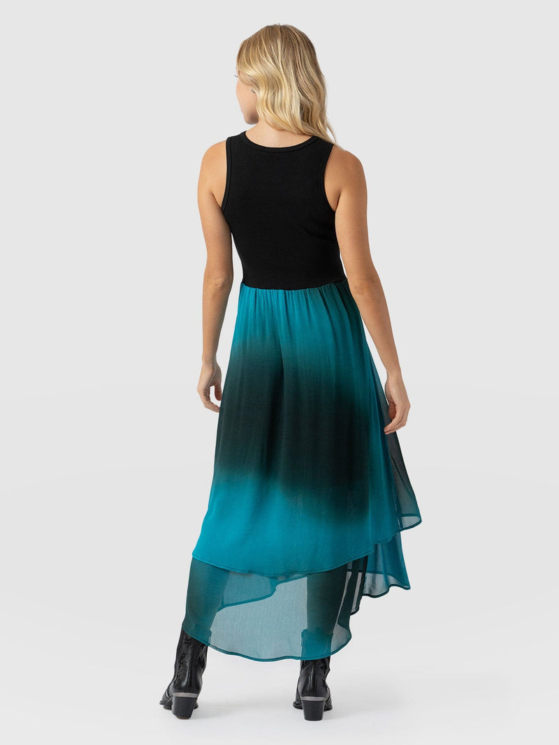 Etta Layered Dress Blue Coral - Women's Skirts | Saint + Sofia® EU