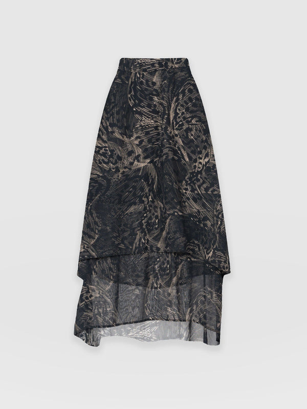 Etta Layered Dress Spot Feather - Women's Skirts | Saint + Sofia® EU