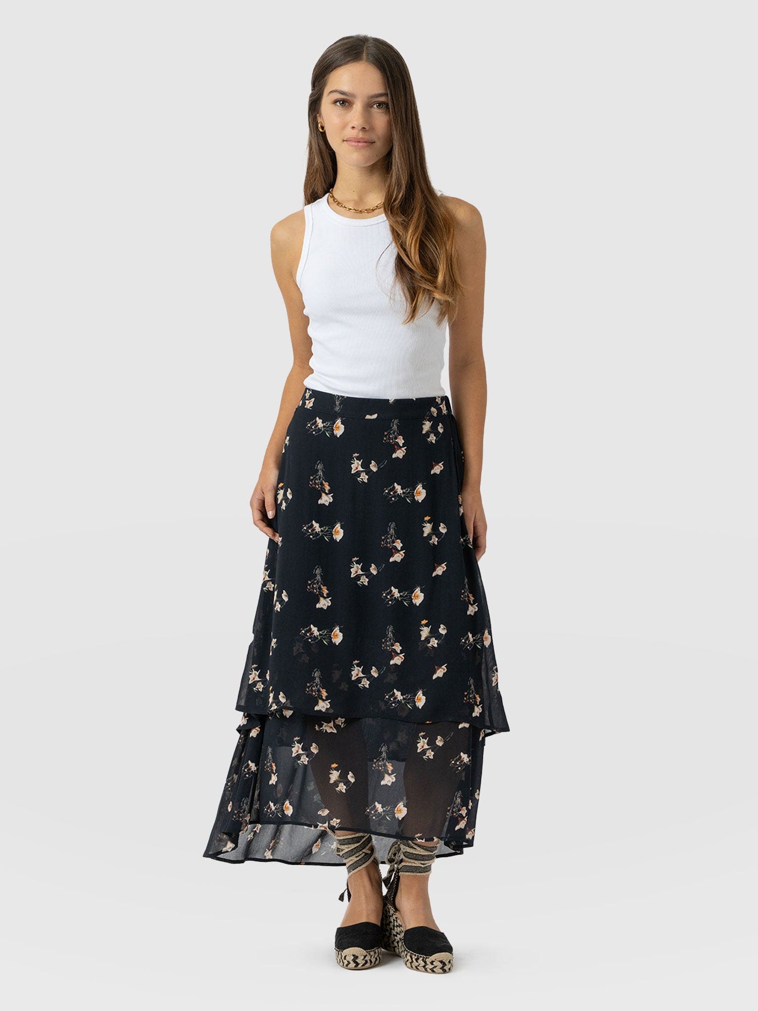 Etta Layered Skirt - Lily Gardens - Women's Skirts | Saint + Sofia® EU