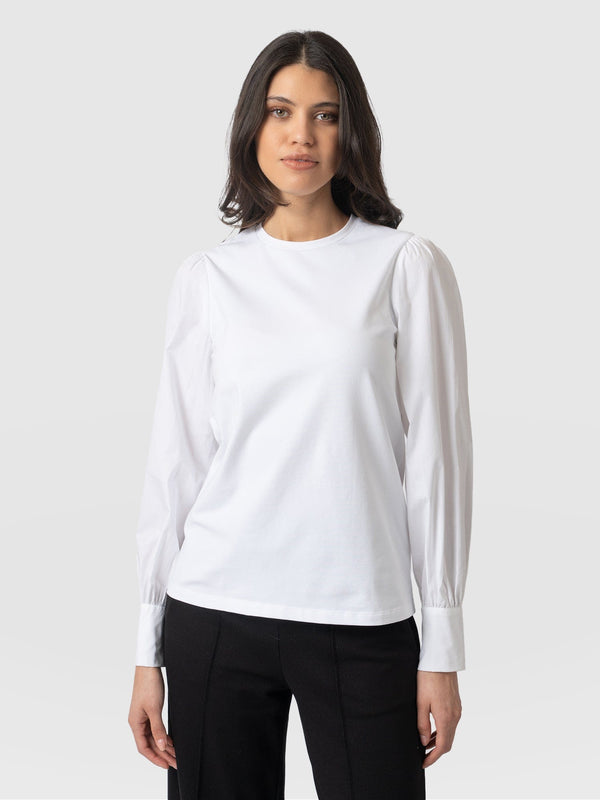 Eva Mock Shirt White - Women's Tops | Saint + Sofia® EU