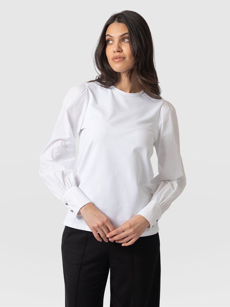 Eva Mock Shirt White - Women's Tops | Saint + Sofia® EU