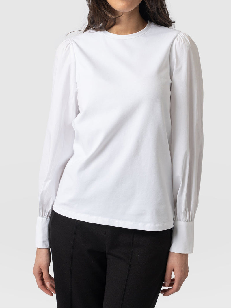 Eva Mock Shirt White - Women's Tops | Saint + Sofia® EU