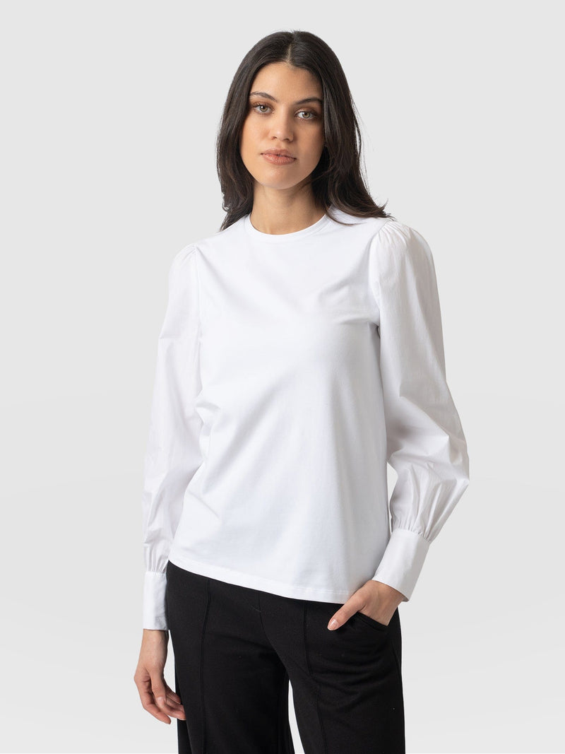 Eva Mock Shirt White - Women's Tops | Saint + Sofia® EU