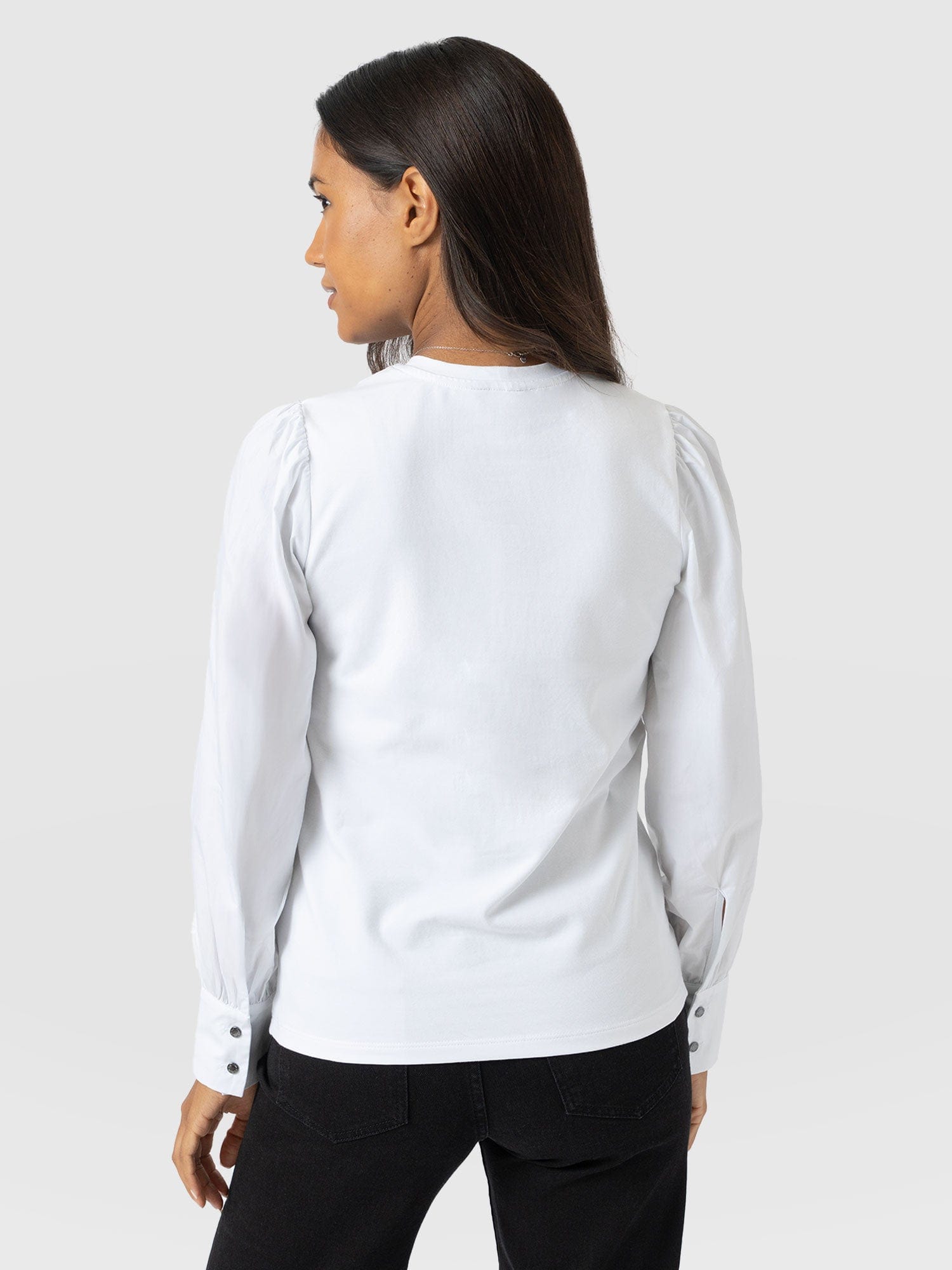 Eva Mock Shirt White - Women's Tops | Saint + Sofia® EU