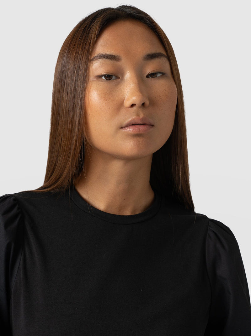 Eva Mock Top Black - Women's Tops | Saint + Sofia® EU