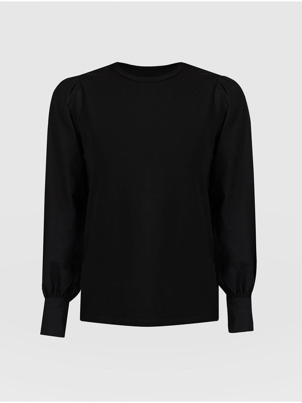 Eva Mock Top Black - Women's Tops | Saint + Sofia® EU