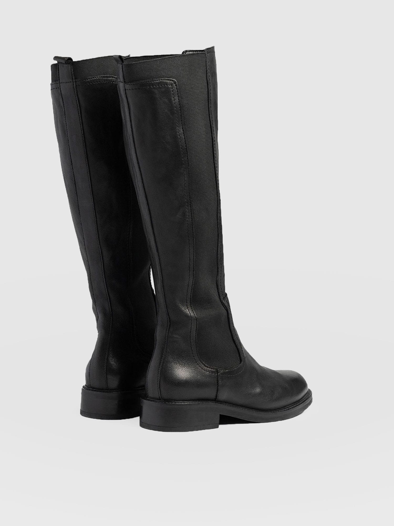 Evelyn Knee High Boot Black - Women's Leather Boots | Saint + Sofia® EU