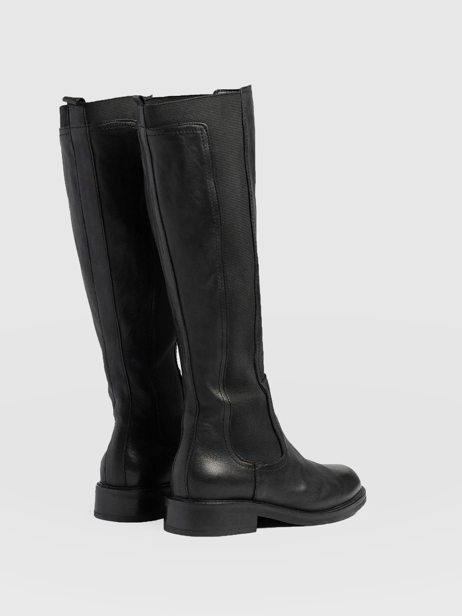 Evelyn Knee High Boot Black - Women's Leather Boots | Saint + Sofia® EU