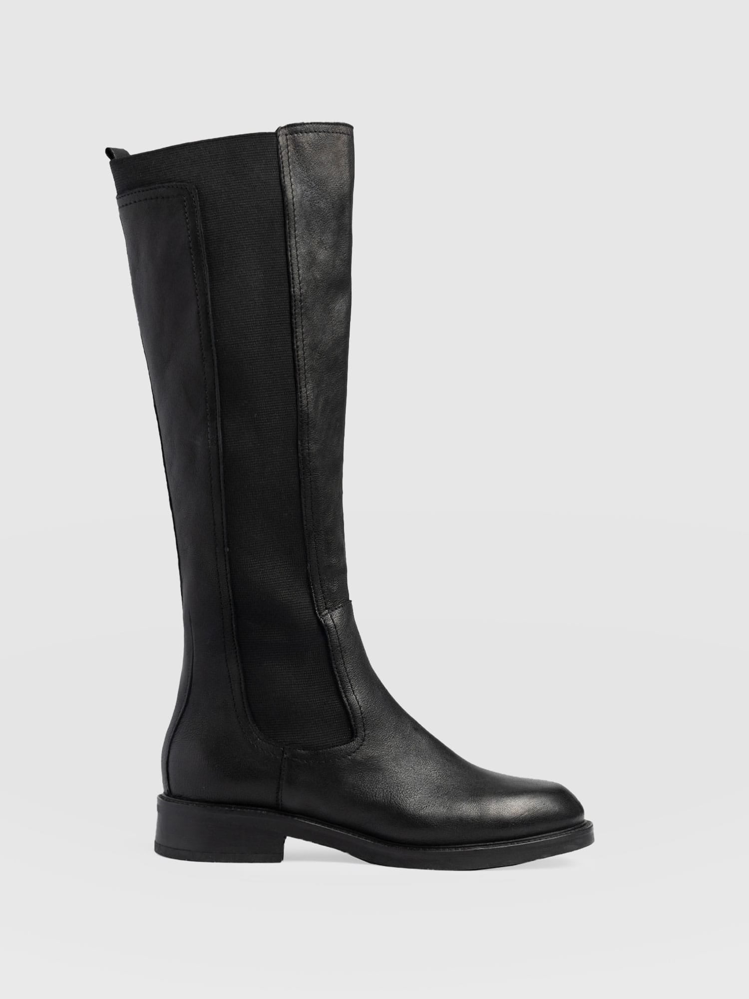Evelyn Knee High Boot Black - Women's Leather Boots | Saint + Sofia® EU