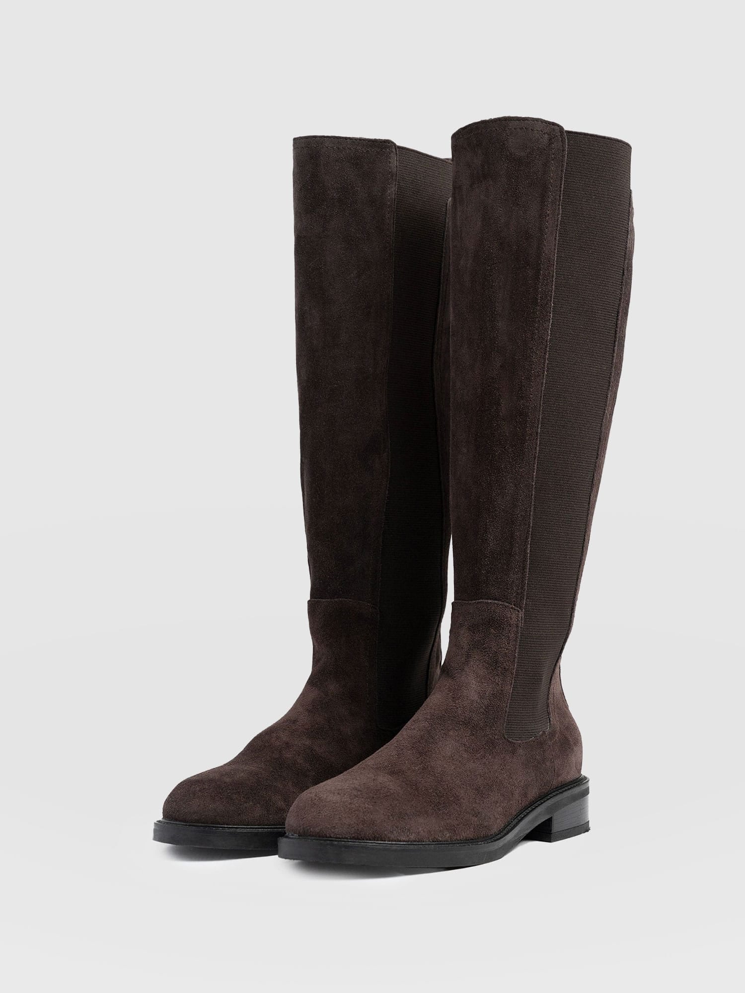 Evelyn Knee High Boot Brown - Women's Leather Boots | Saint + Sofia® EU