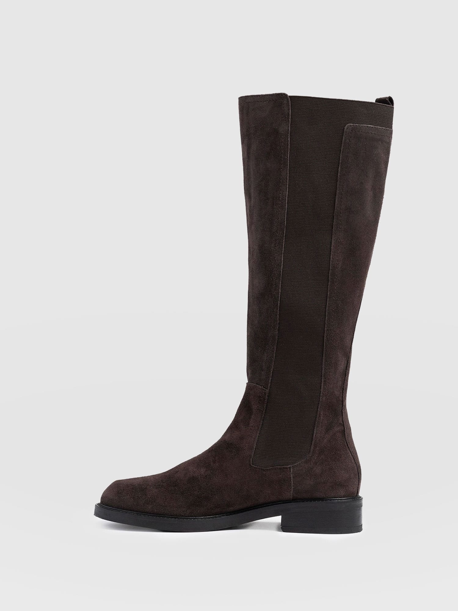 Evelyn Knee High Boot Brown - Women's Leather Boots | Saint + Sofia® EU