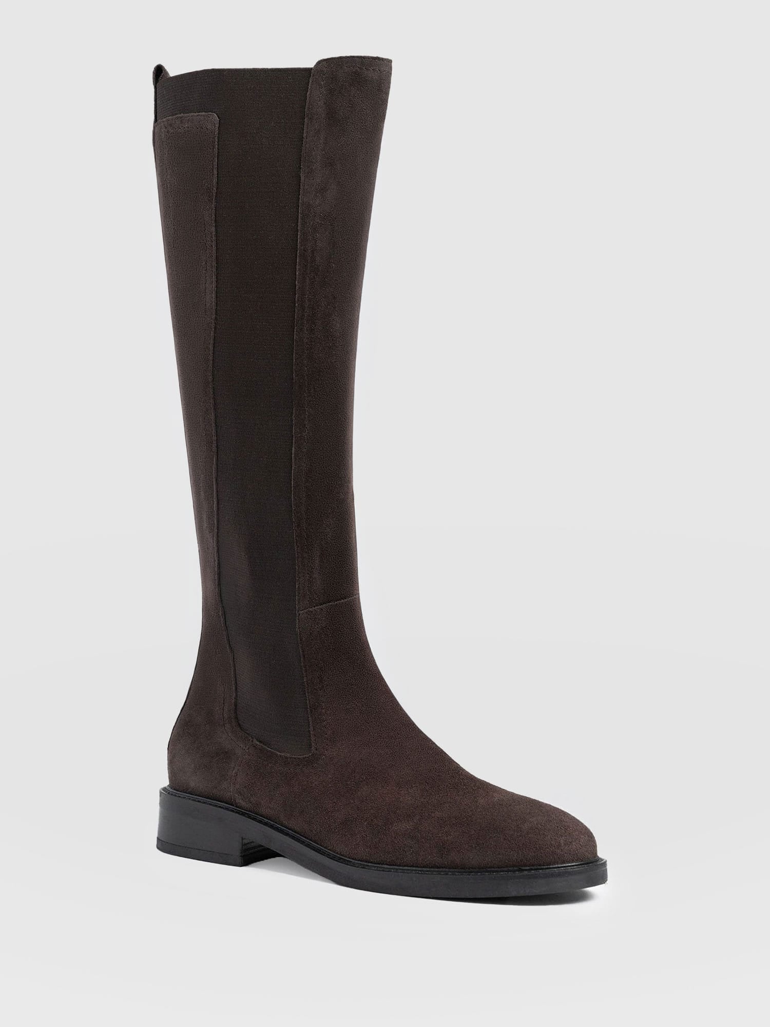 Evelyn Knee High Boot Brown - Women's Leather Boots | Saint + Sofia® EU