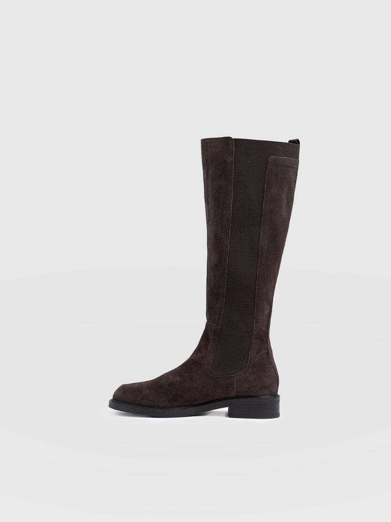 Evelyn Knee High Boot Brown - Women's Leather Boots | Saint + Sofia® EU