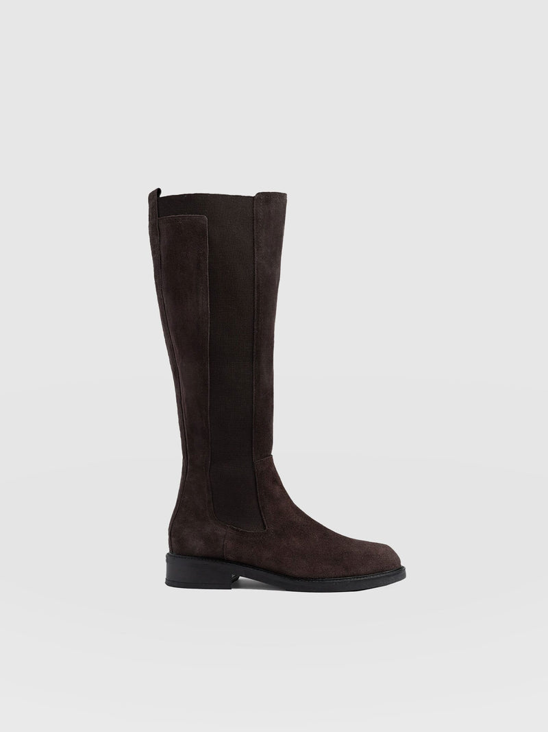 Evelyn Knee High Boot Brown - Women's Leather Boots | Saint + Sofia® EU