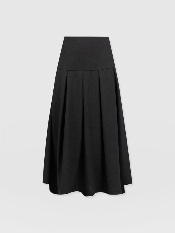 Everly Pleated Skirt - Black - Women's Skirts | Saint + Sofia? EU