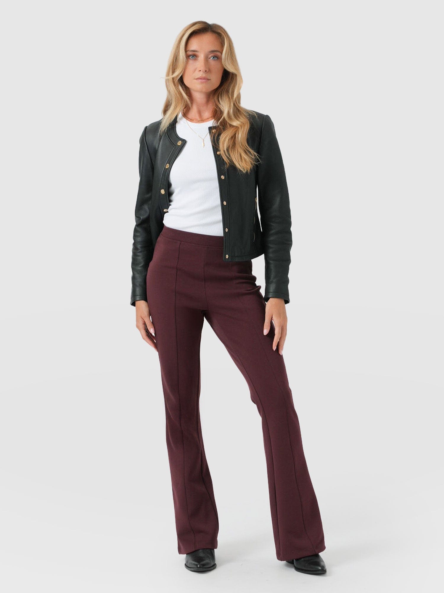 Fearne Fare Legging Maroon - Women's Leggings | Saint + Sofia® EU