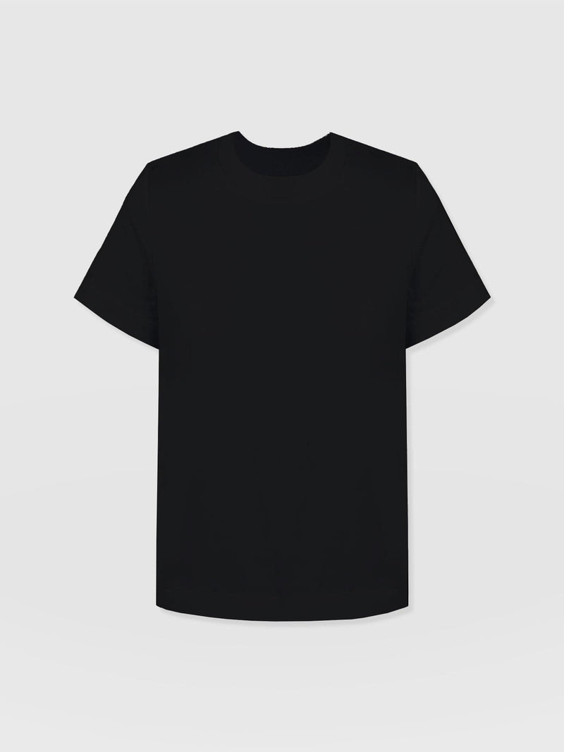 Finsbury Crew Neck Tee - Black - Women's T-shirts | Saint + Sofia® EU