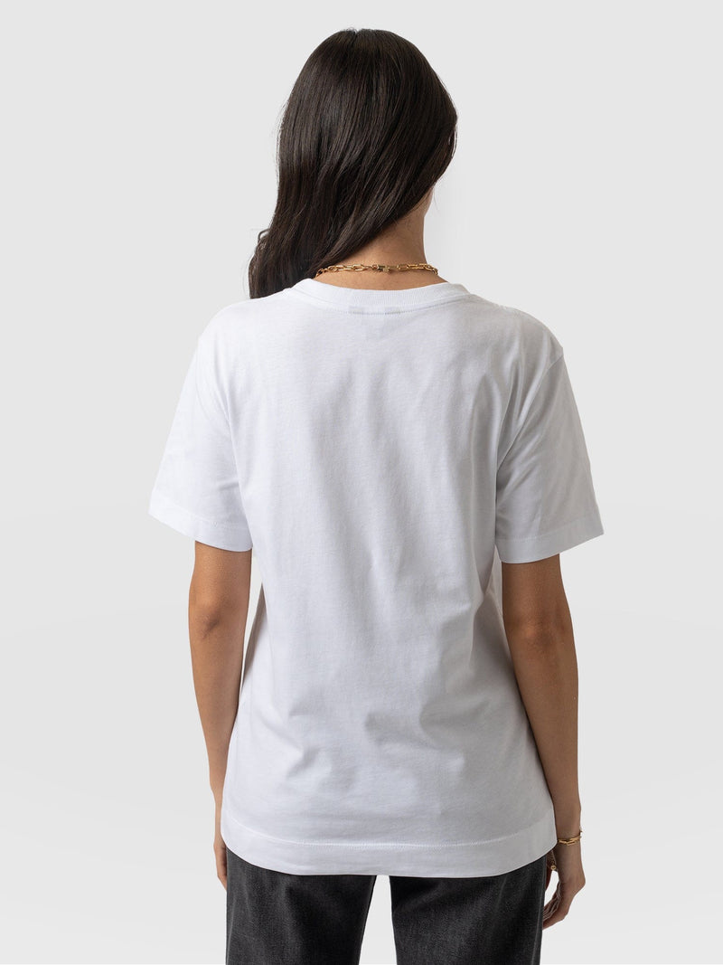 Finsbury Crew Neck Tee White - Women's T-Shirts | Saint + Sofia® EU