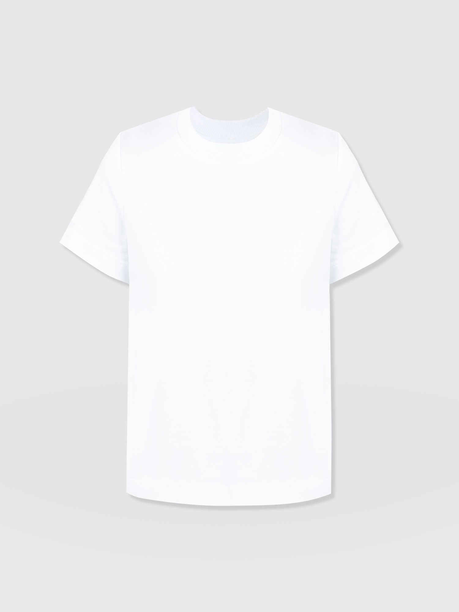 Finsbury Crew Neck Tee White - Women's T-Shirts | Saint + Sofia® EU