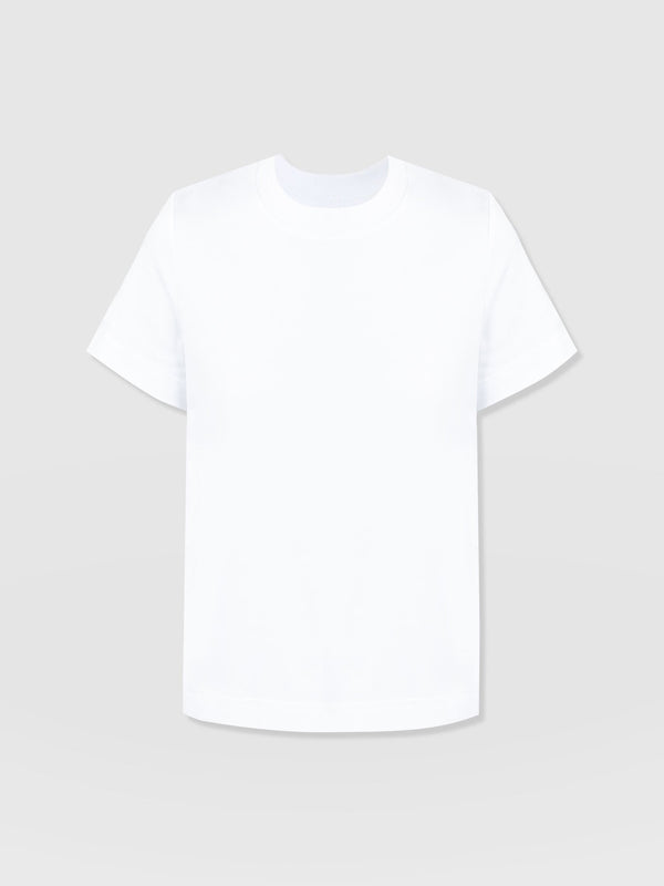 Finsbury Crew Neck Tee White - Women's T-Shirts | Saint + Sofia® EU