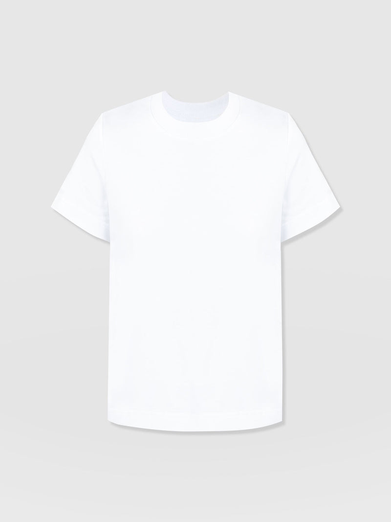 Finsbury Crew Neck Tee White - Women's T-Shirts | Saint + Sofia® EU