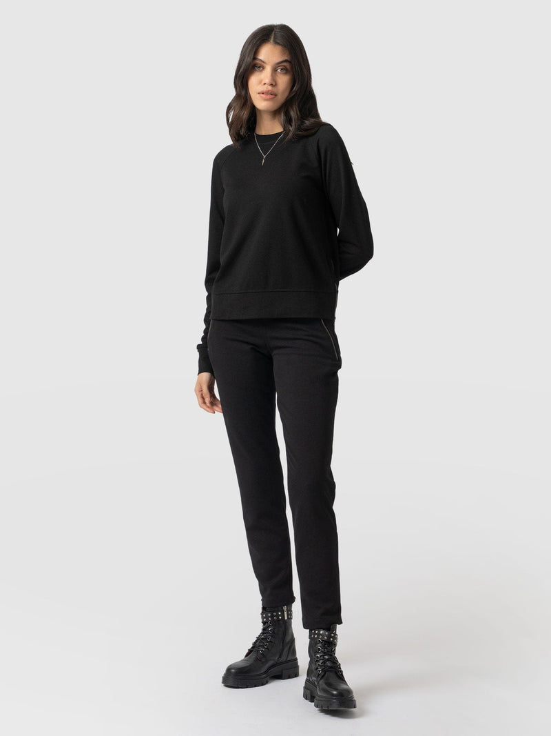 Finsbury Zip Pant Black - Women's Trousers | Saint + Sofia® EU