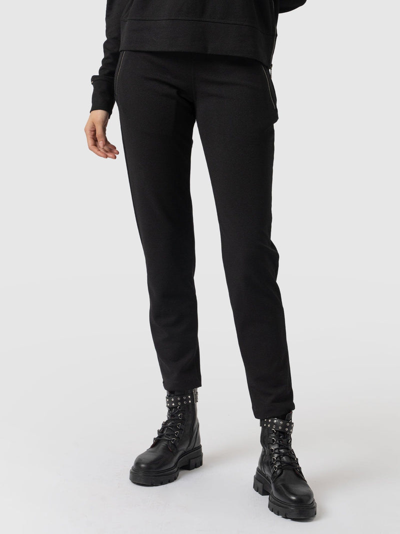 Finsbury Zip Pant Black - Women's Trousers | Saint + Sofia® EU