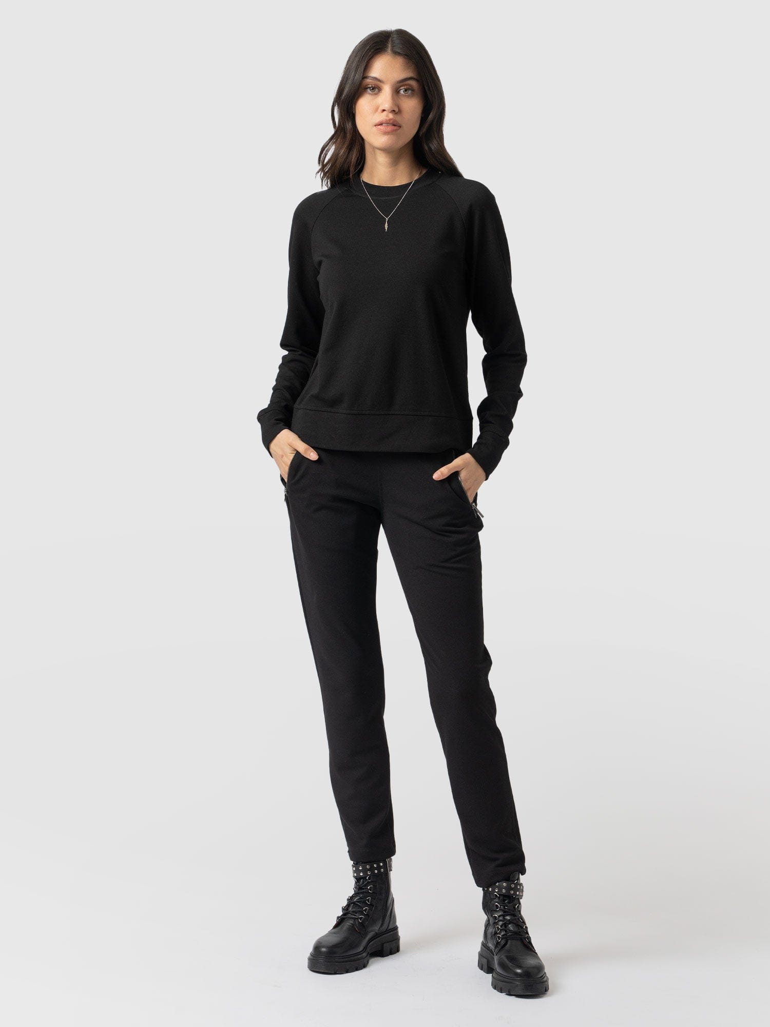 Finsbury Zip Pant Black - Women's Trousers | Saint + Sofia® EU