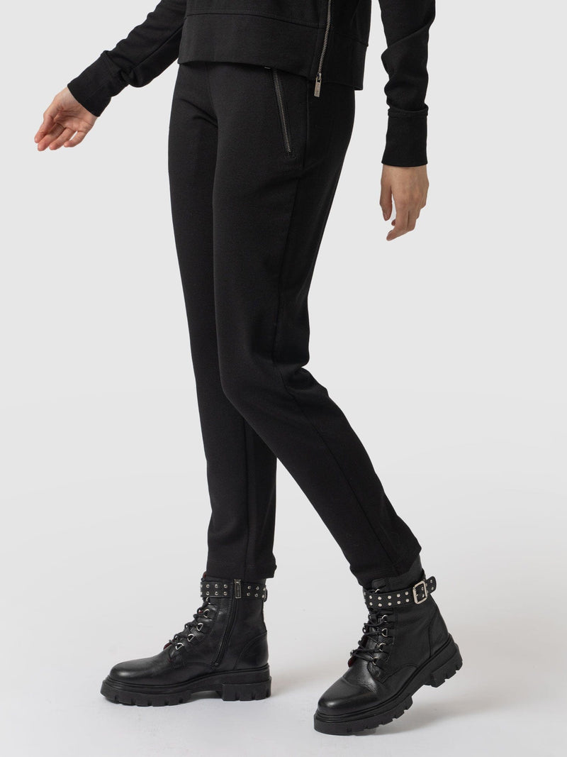 Finsbury Zip Pant Black - Women's Trousers | Saint + Sofia® EU