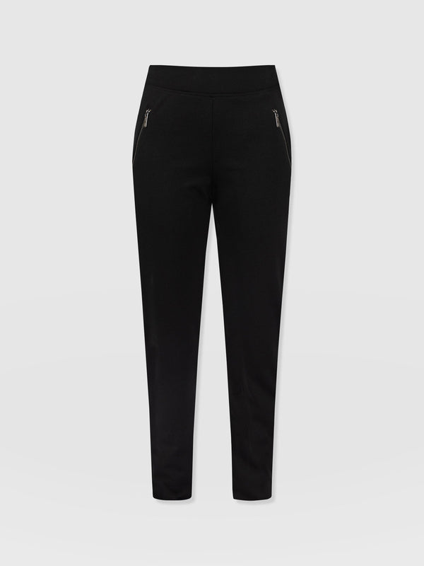 Finsbury Zip Pant Black - Women's Trousers | Saint + Sofia® EU