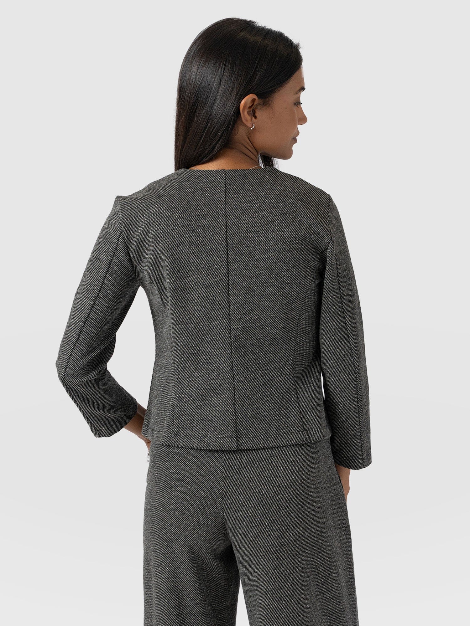 Florence Jacket - Grey Twill - Women's Jackets | Saint + Sofia® EU