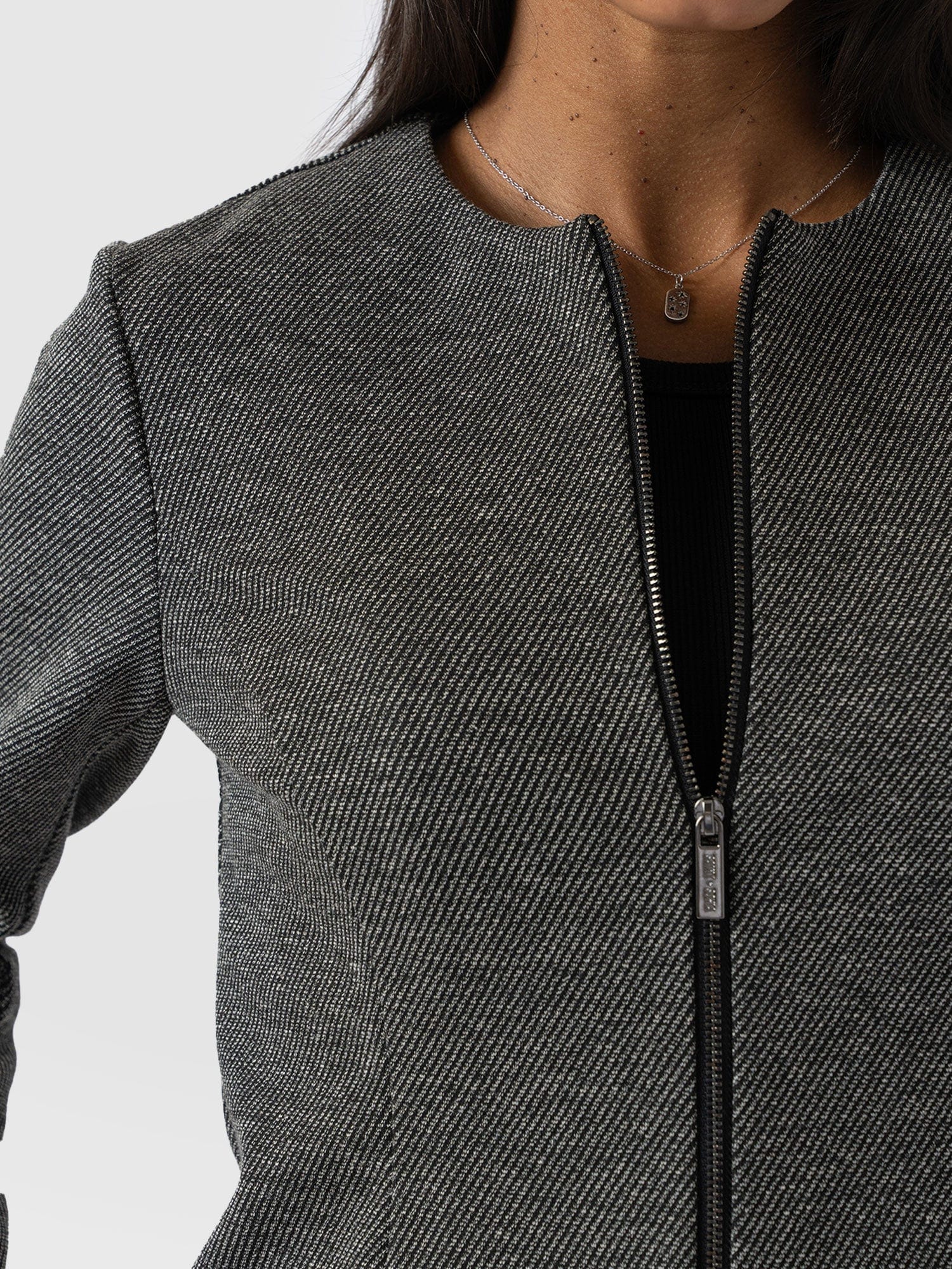 Florence Jacket - Grey Twill - Women's Jackets | Saint + Sofia® EU