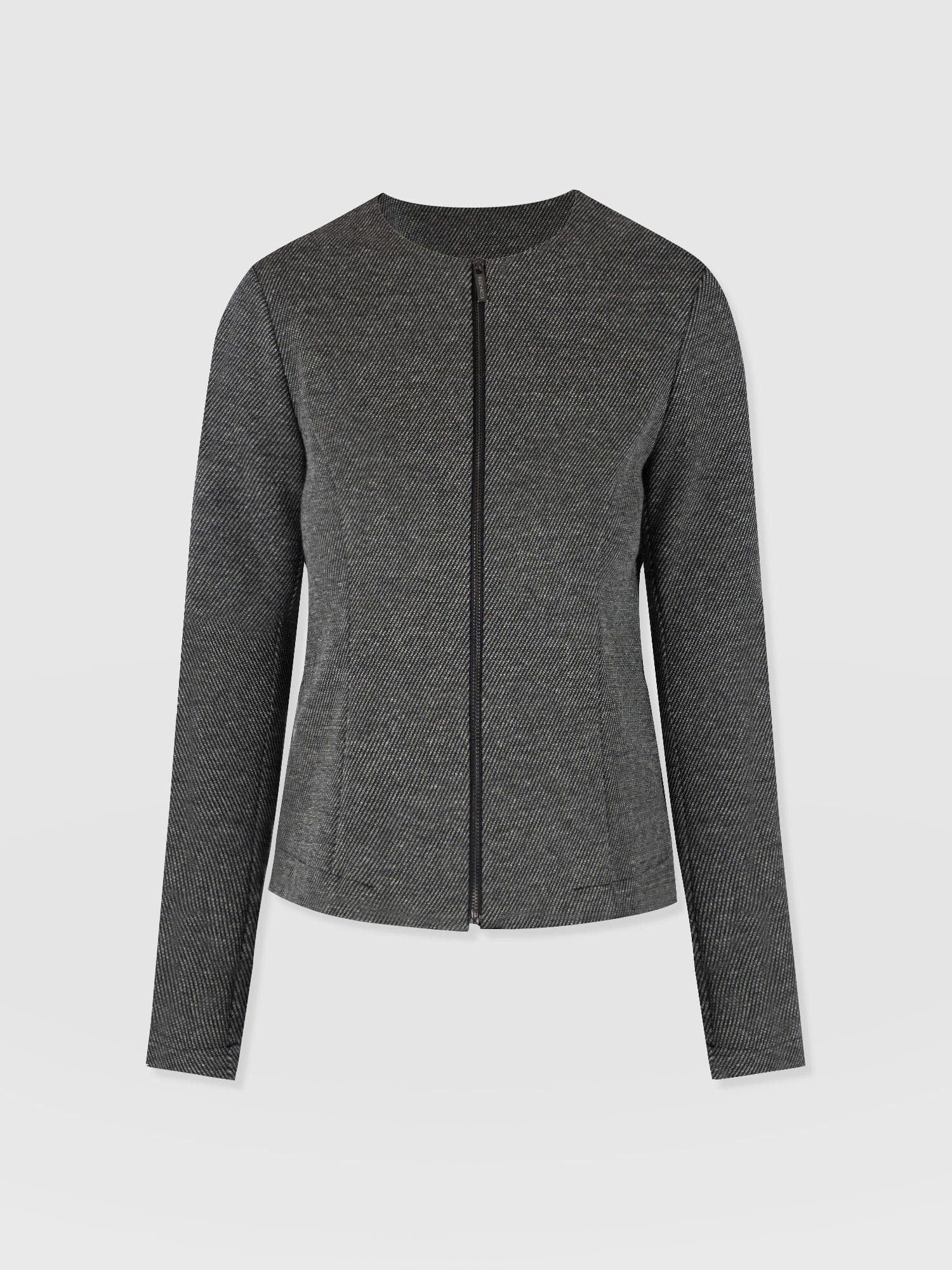 Florence Jacket - Grey Twill - Women's Jackets | Saint + Sofia® EU