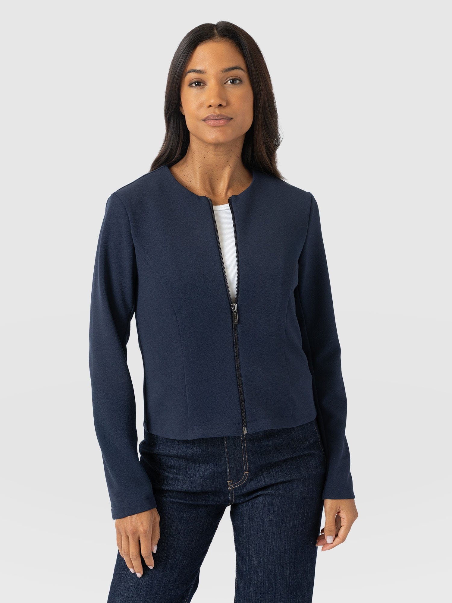 Florence Jacket - Navy - Women's Jackets | Saint + Sofia® EU