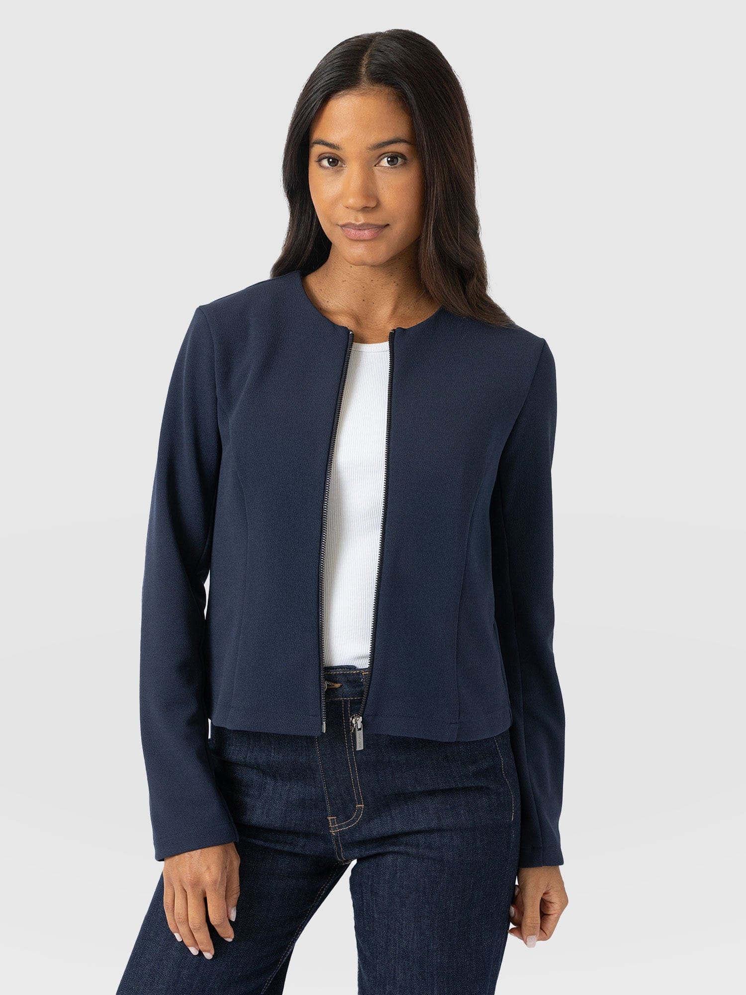 Florence Jacket - Navy - Women's Jackets | Saint + Sofia® EU