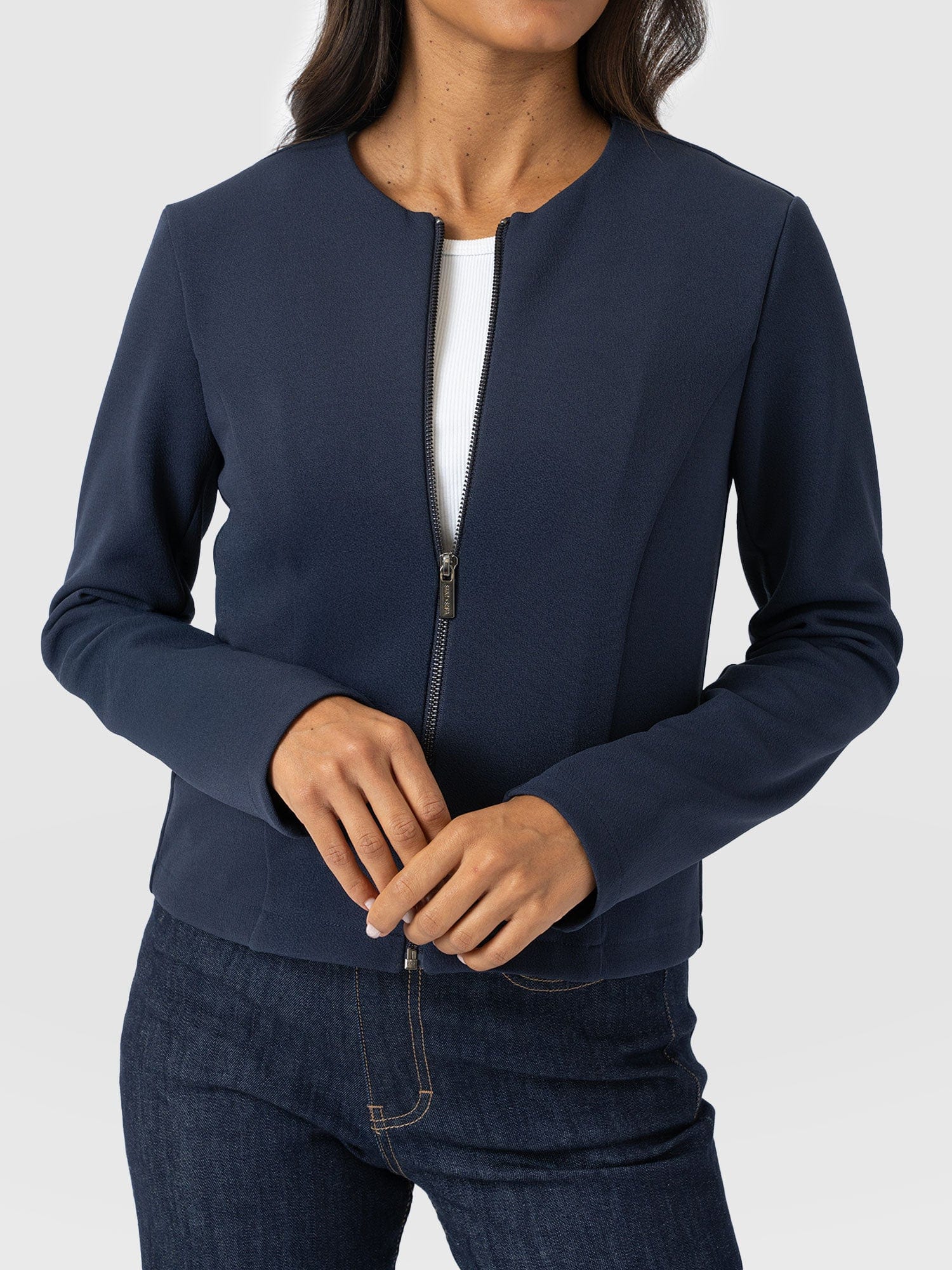 Florence Jacket - Navy - Women's Jackets | Saint + Sofia® EU