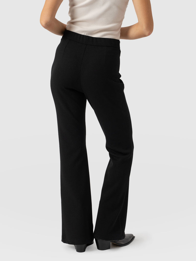 Freya Flared Trouser Black - Women's Trousers | Saint + Sofia® EU