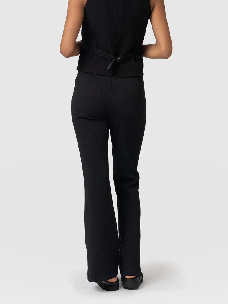 Freya Flared Trouser Black - Women's Trousers | Saint + Sofia® EU