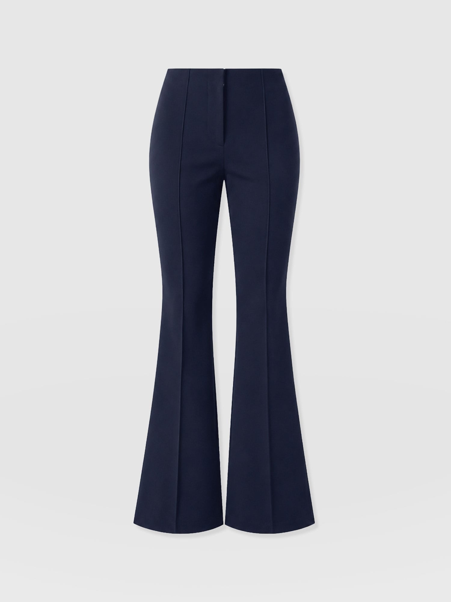 Freya Flared Trouser - Navy - Women's Trousers | Saint and Sofia® EU
