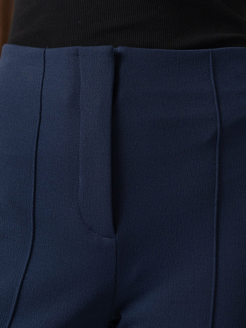 Freya Flared Trouser - Navy - Women's Trousers | Saint + Sofia EU