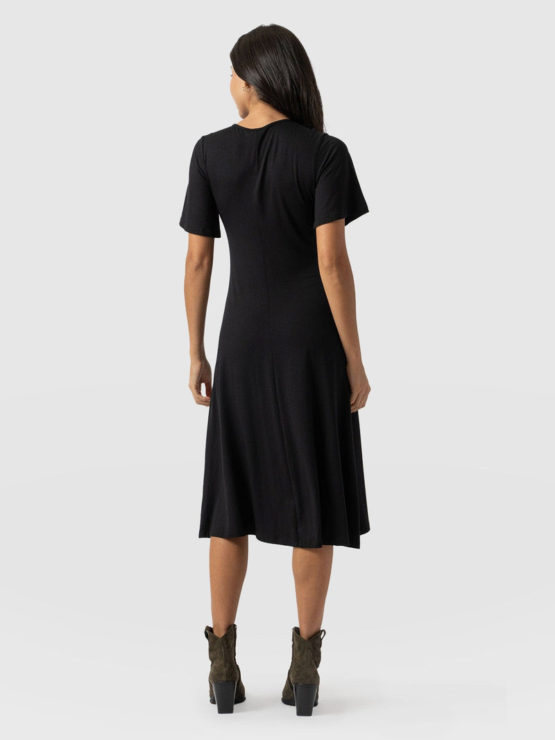 Freya Tie Dress Black - Women's Dresses | Saint + Sofia® EU