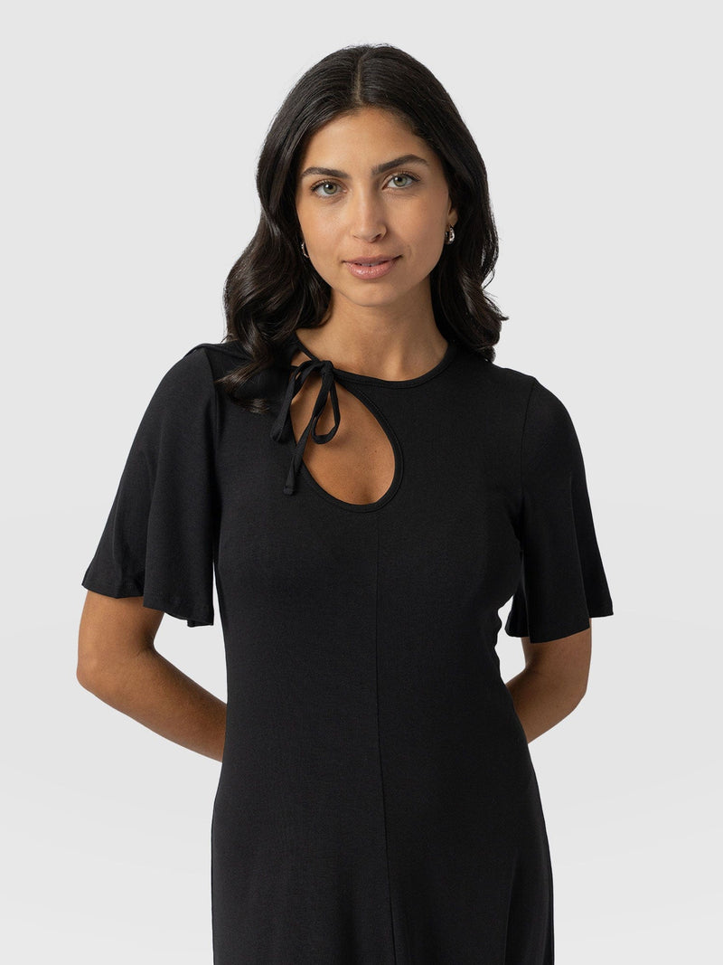 Freya Tie Dress Black - Women's Dresses | Saint + Sofia® EU