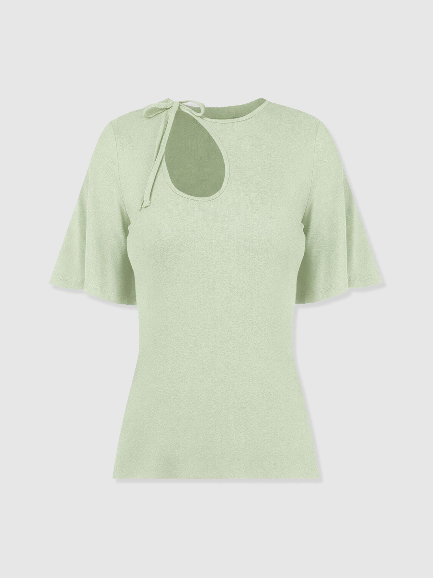 Freya Tie Tee - Mint - Women's T-shirts | Saint + Sofia® EU
