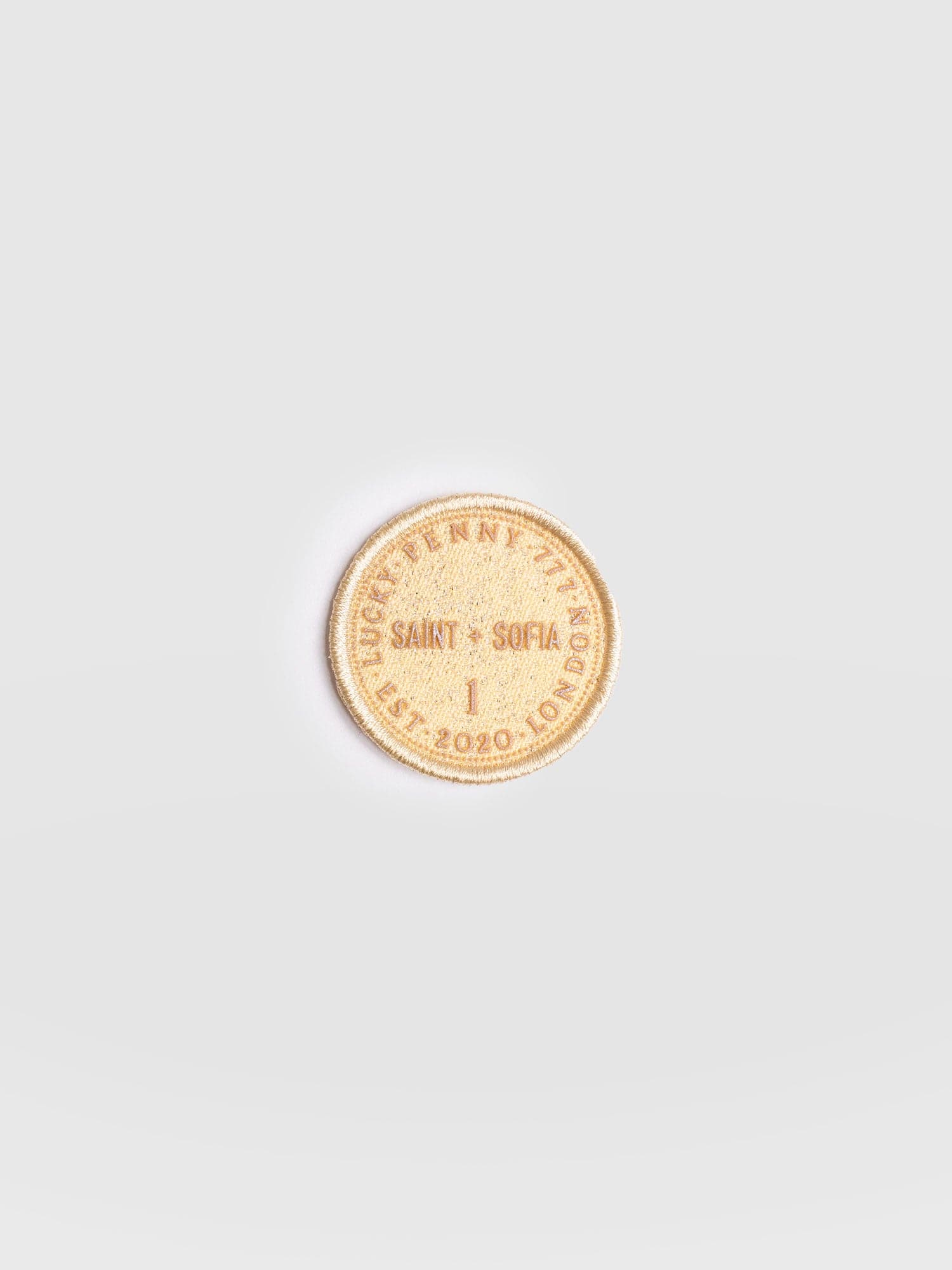 Gold Coin Sticker Badge - Cream - Women's Accessories | Saint + Sofia® EU