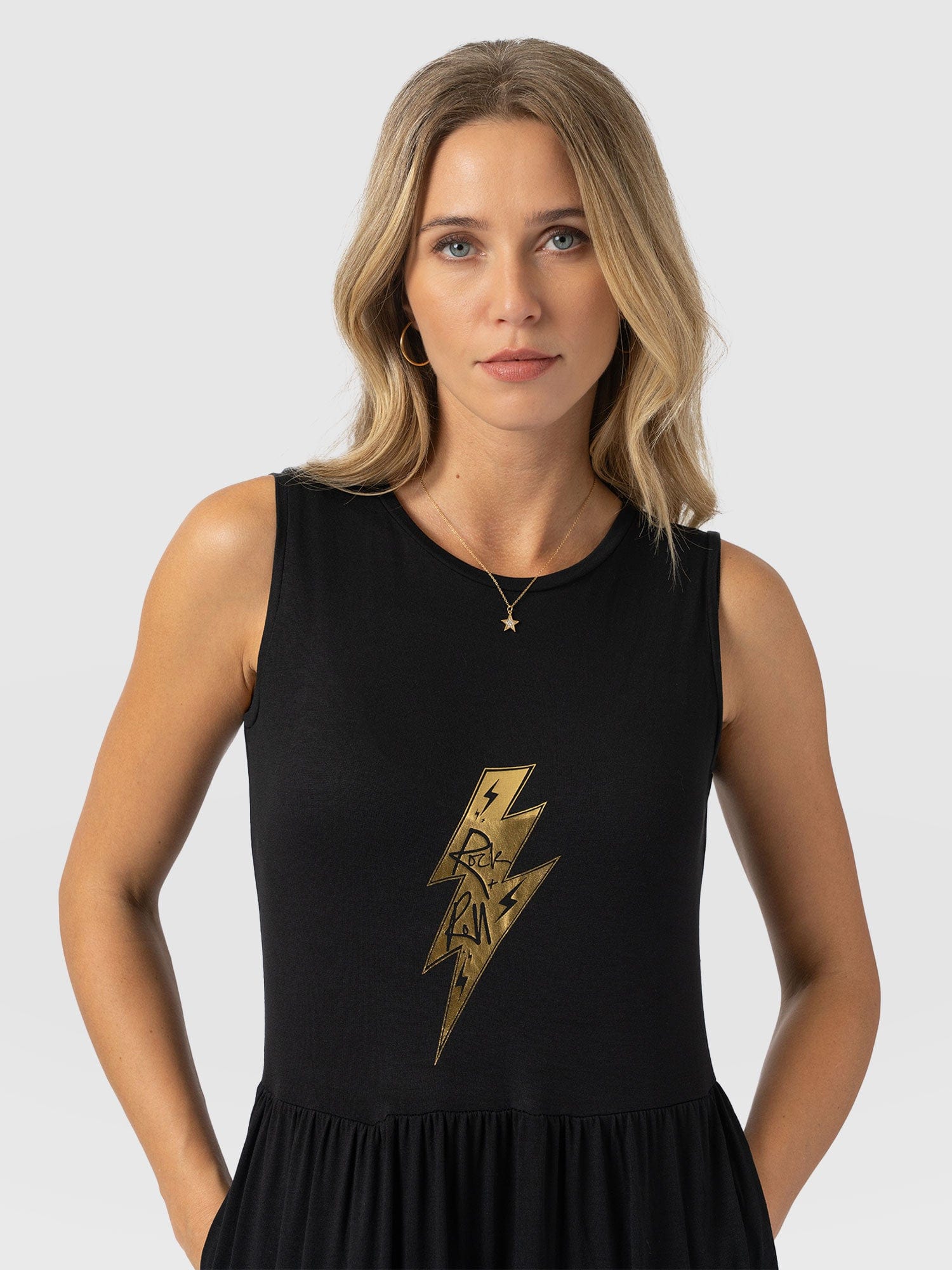 Greenwich Dress Black Rock n Roll - Women's Dresses | Saint + Sofia® EU