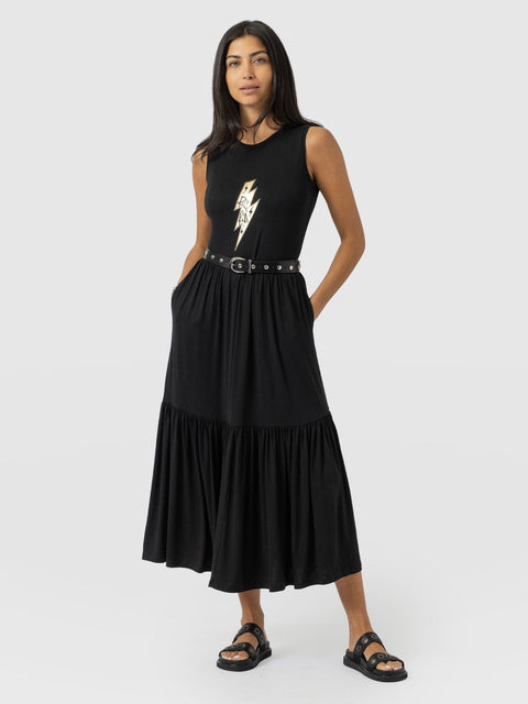 Greenwich Dress Black Rock n Roll - Women's Dresses | Saint + Sofia® EU