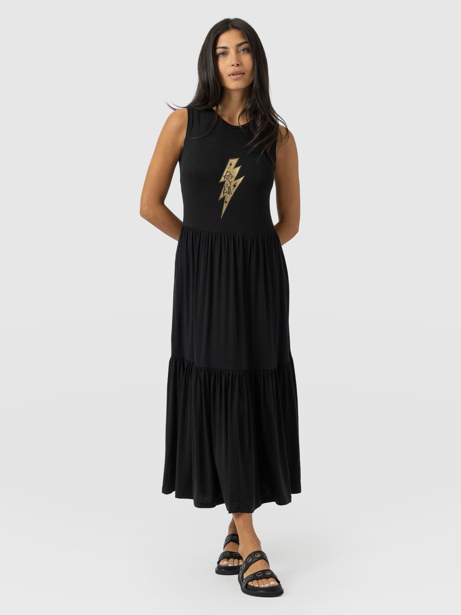 Greenwich Dress Black Rock n Roll - Women's Dresses | Saint + Sofia® EU