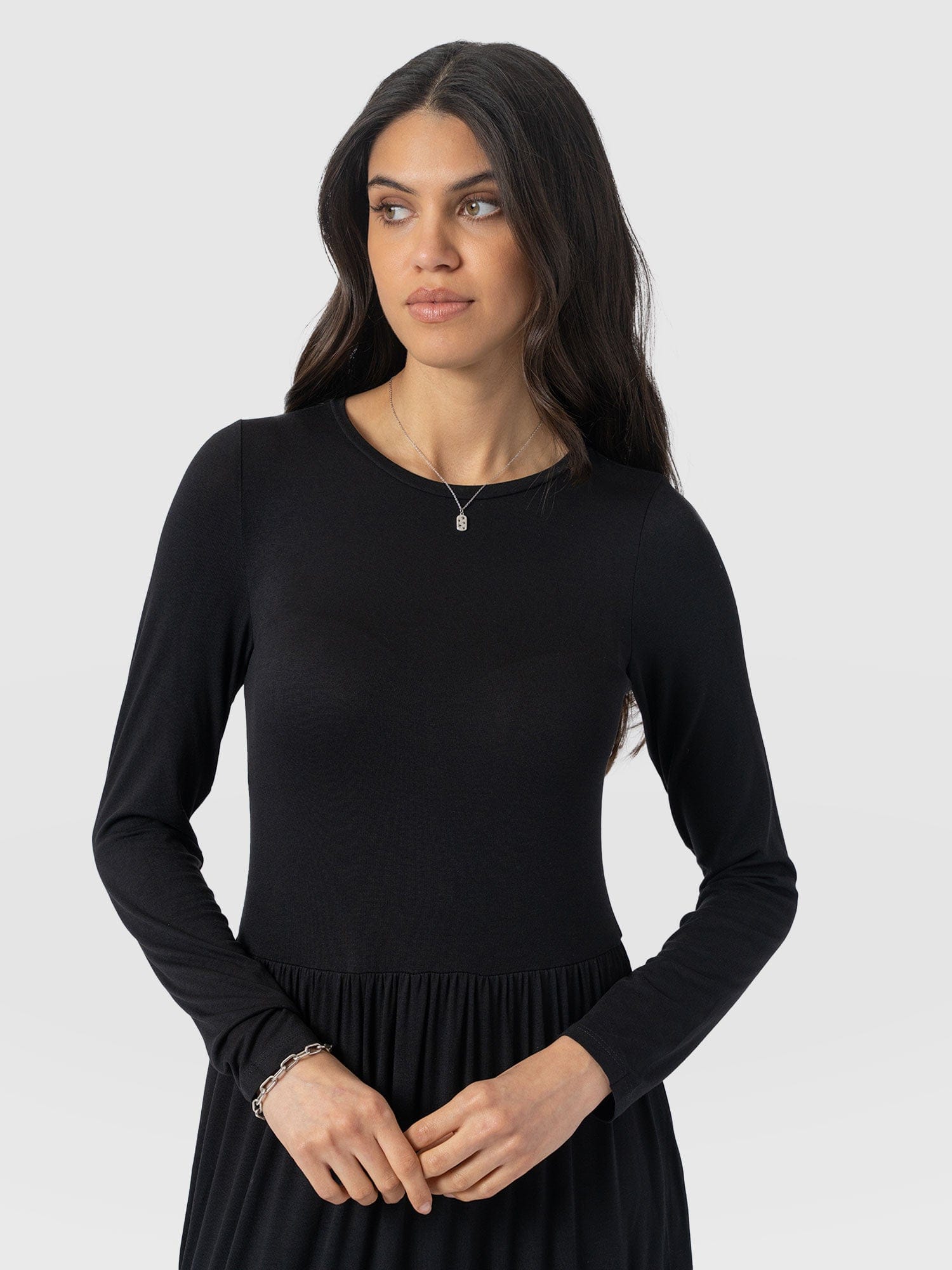 Greenwich Dress Black Sleeves - Women's Dresses | Saint + Sofia® EU