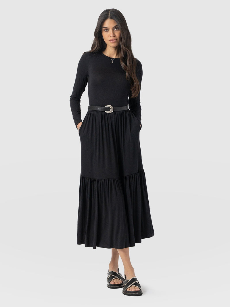 Greenwich Dress Black Sleeves - Women's Dresses | Saint + Sofia® EU