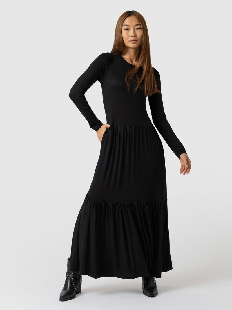 Greenwich Dress Black Sleeves - Women's Dresses | Saint + Sofia® EU